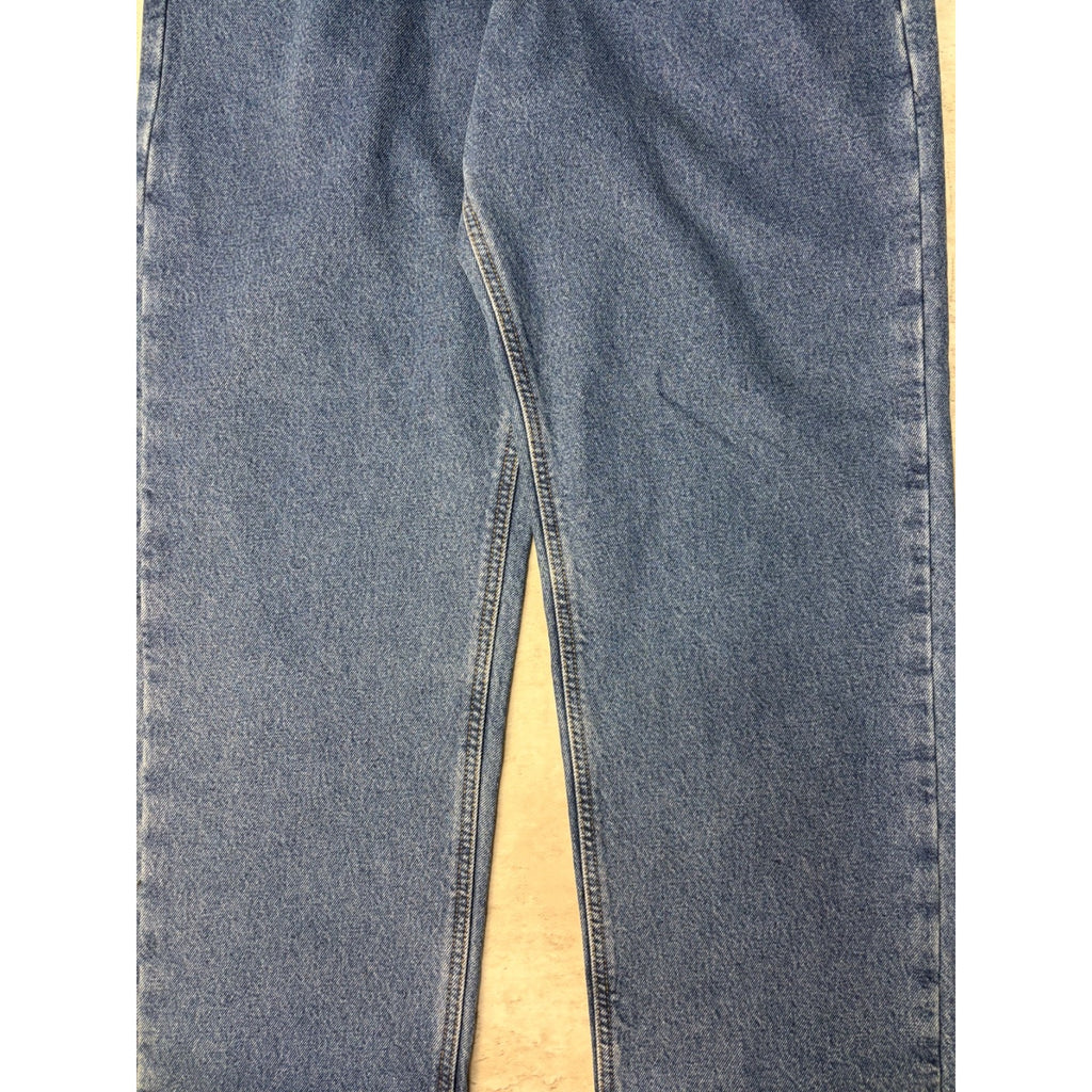 Vintage Carhartt Plaid Lined Relaxed Fit Dark Wash Denim Pants Size 35