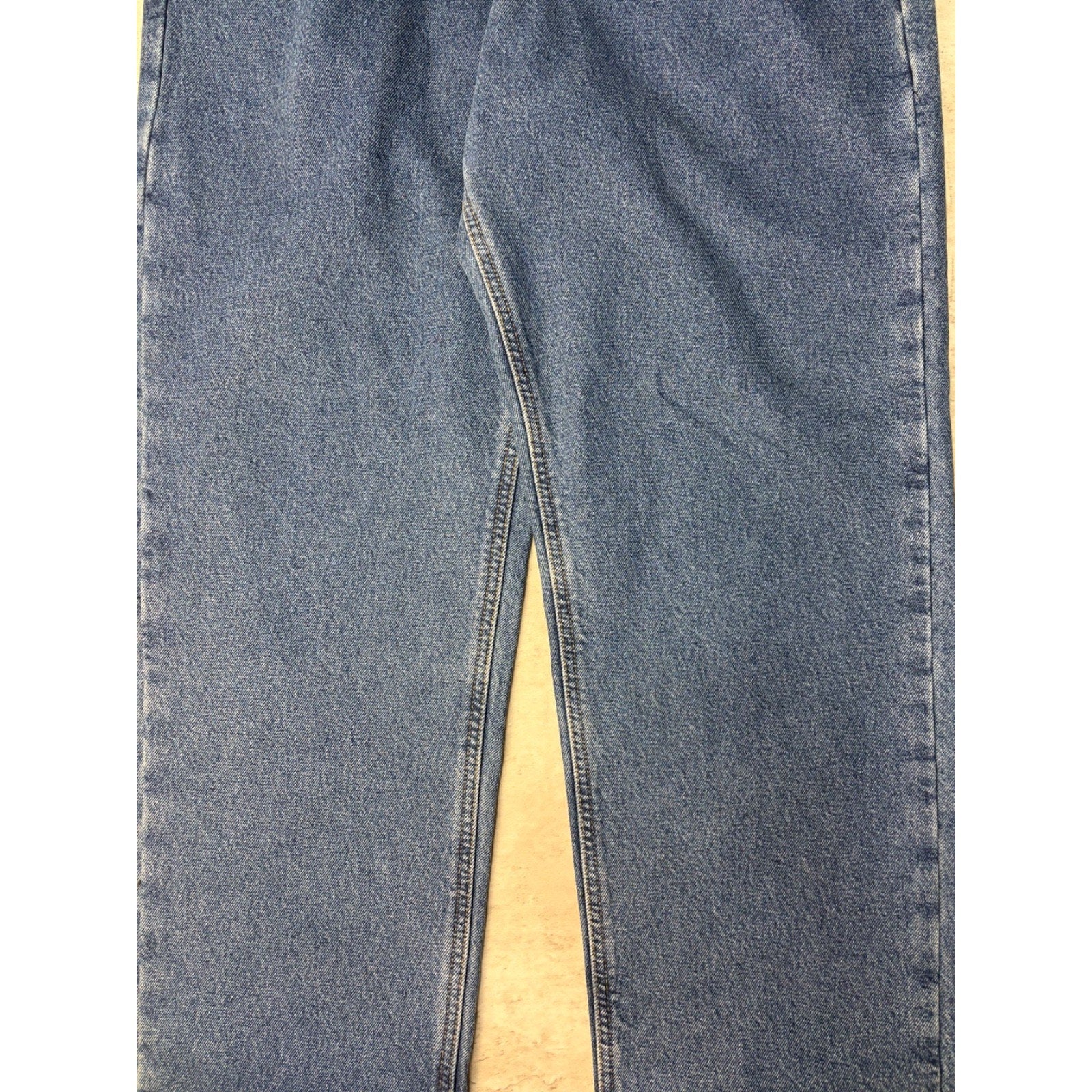 Vintage Carhartt Plaid Lined Relaxed Fit Dark Wash Denim Pants Size 35