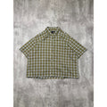 Vintage Sonoma Jean Company Plaid Single Pocket Cropped Button Up Shirt Size XL