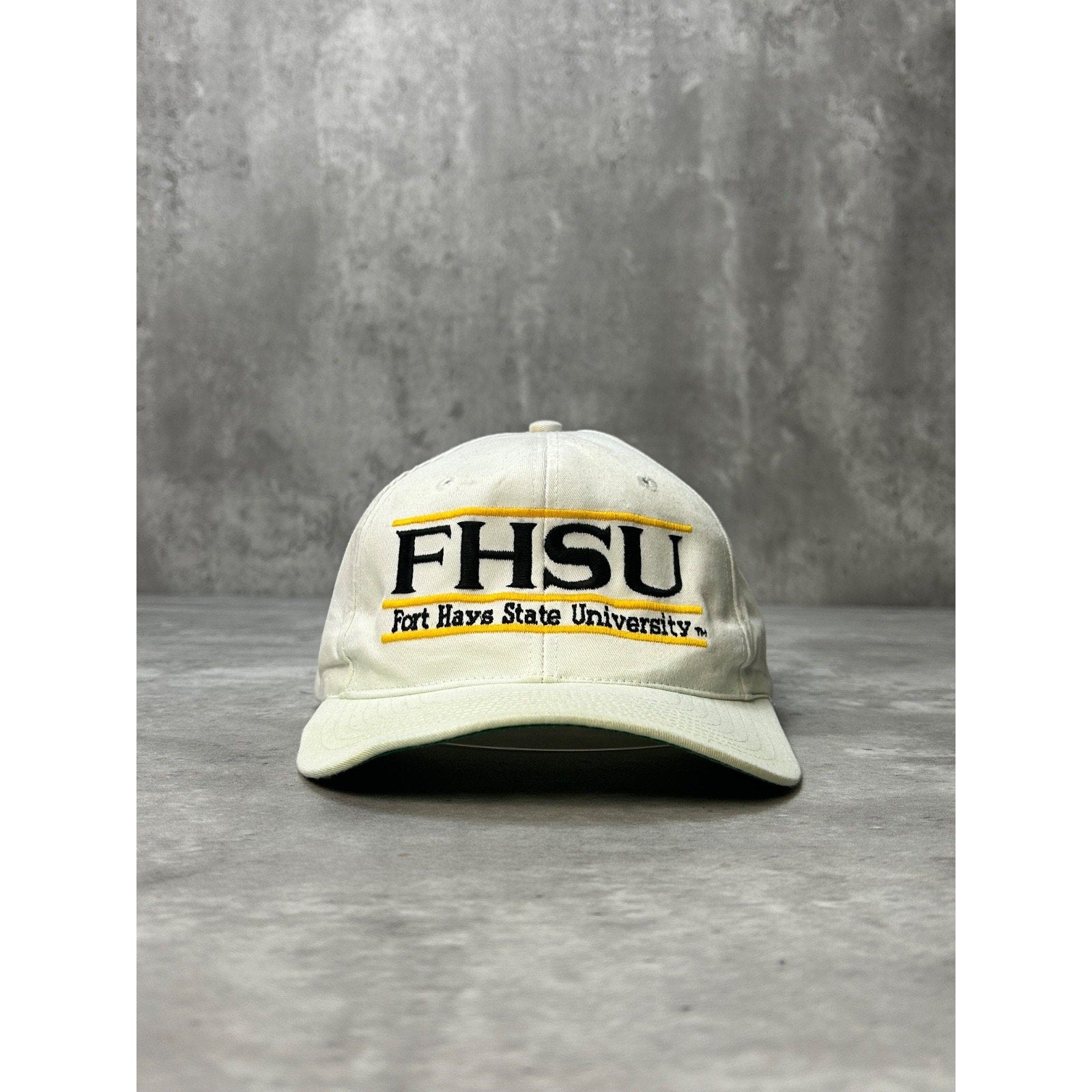 VTG 90s Fort Hays State University NCAA Embroidered Spellout Snapback Hat OSFA