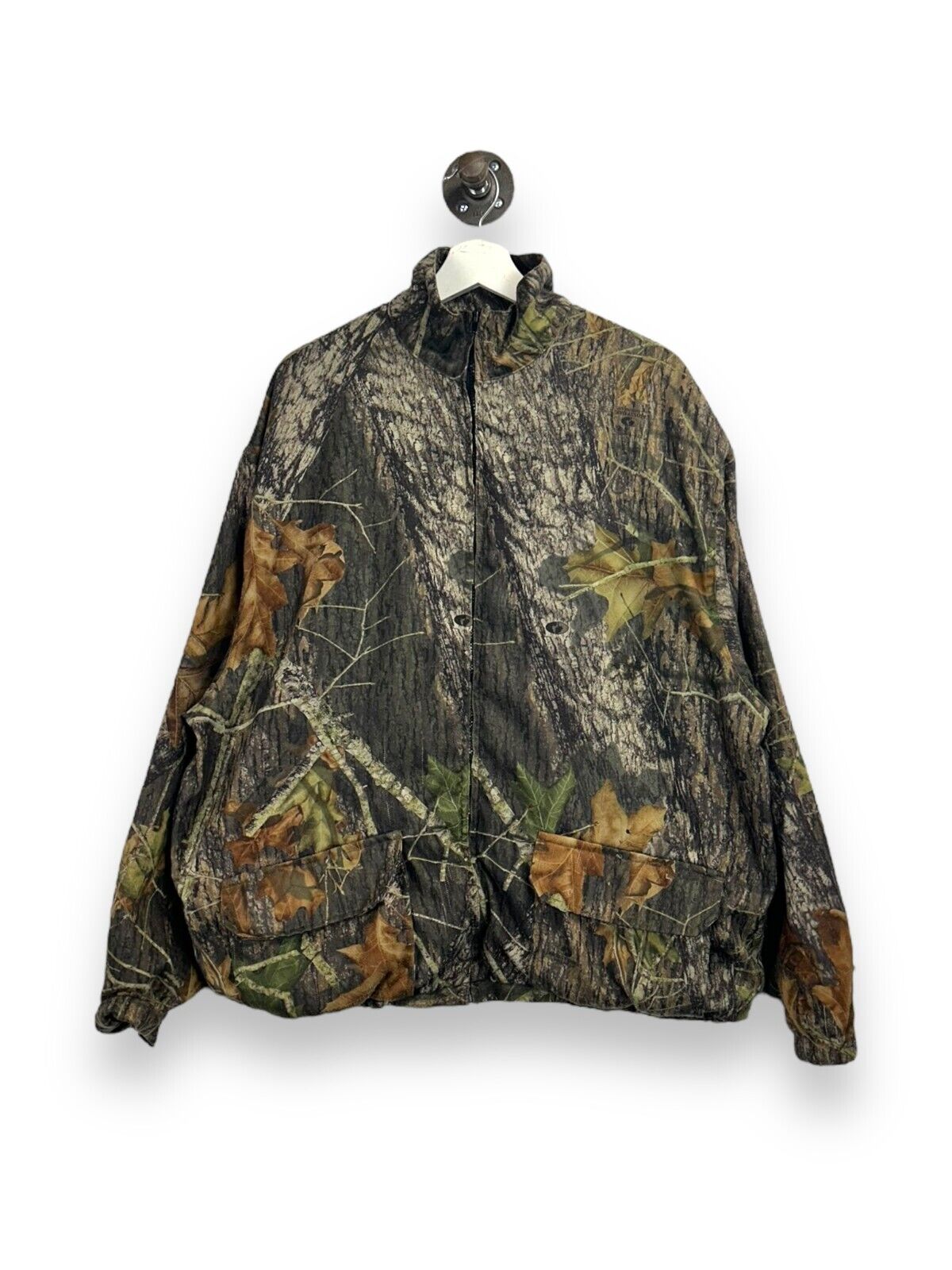 Wells Creek Outfitters Mossy Oak Breakup Camo Full Zip Hunting Jacket Size XL