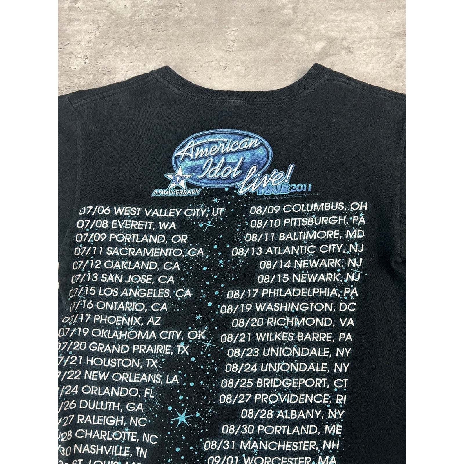American Idol 10th Anniversary Tv Show Promo Graphic T-Shirt Size Small