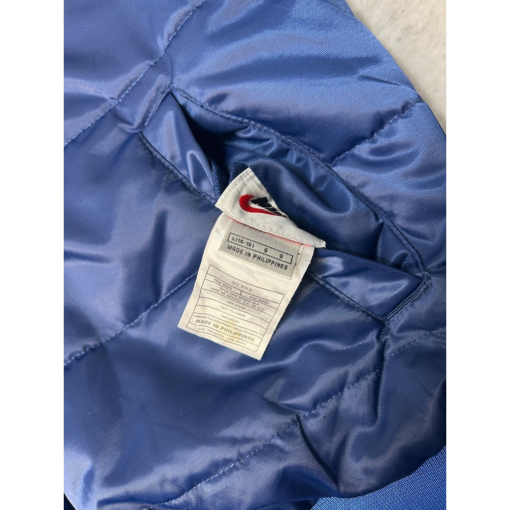 Vintage Nike Embroidered Swoosh Reversible Insulated Bomber Jacket Large YOUTH