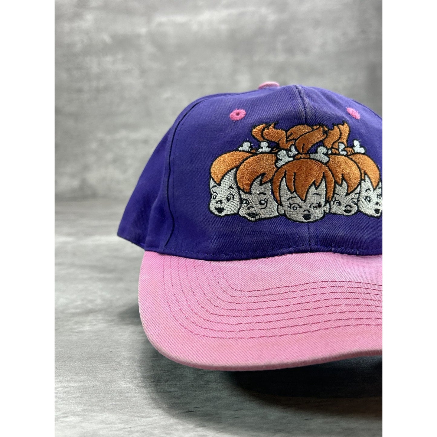 Vintage 1995 The Flintstones Pebbles Embroidered Tv Show Promo Snapback Hat OSFA