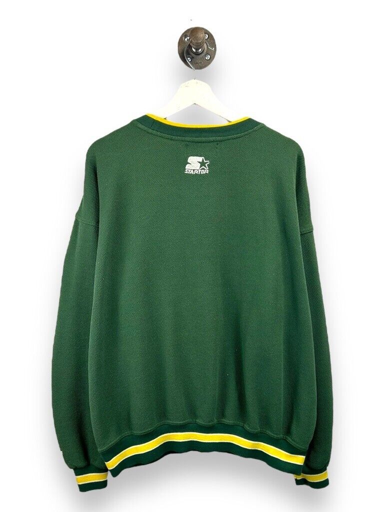 Vintage Green Bay Packers NFL Embroidered Tail Sweep Starter Sweatshirt Size XL