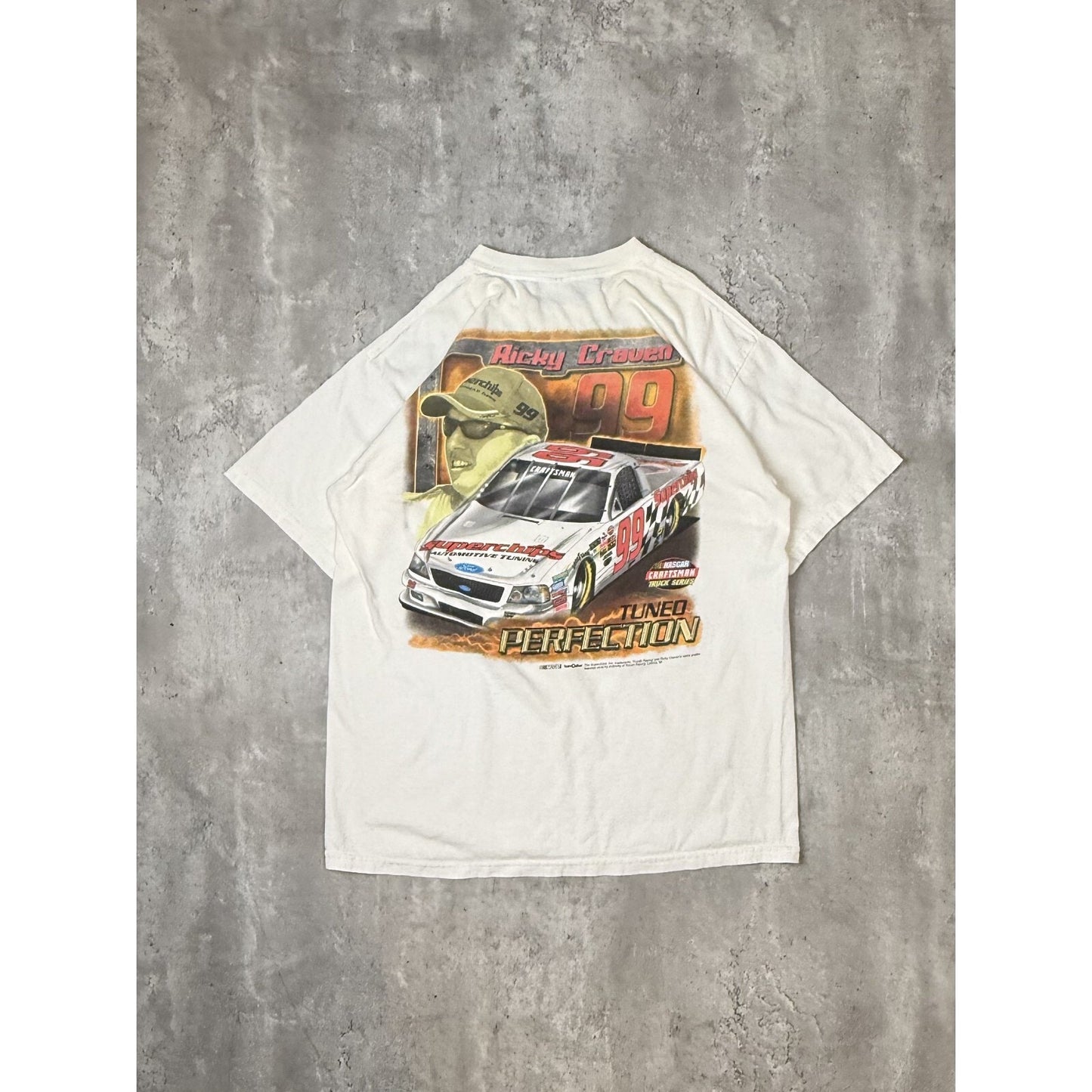 Vintage Ricky Craven #99 Nascar Superchips Automotive Tuning T-Shirt Size Large
