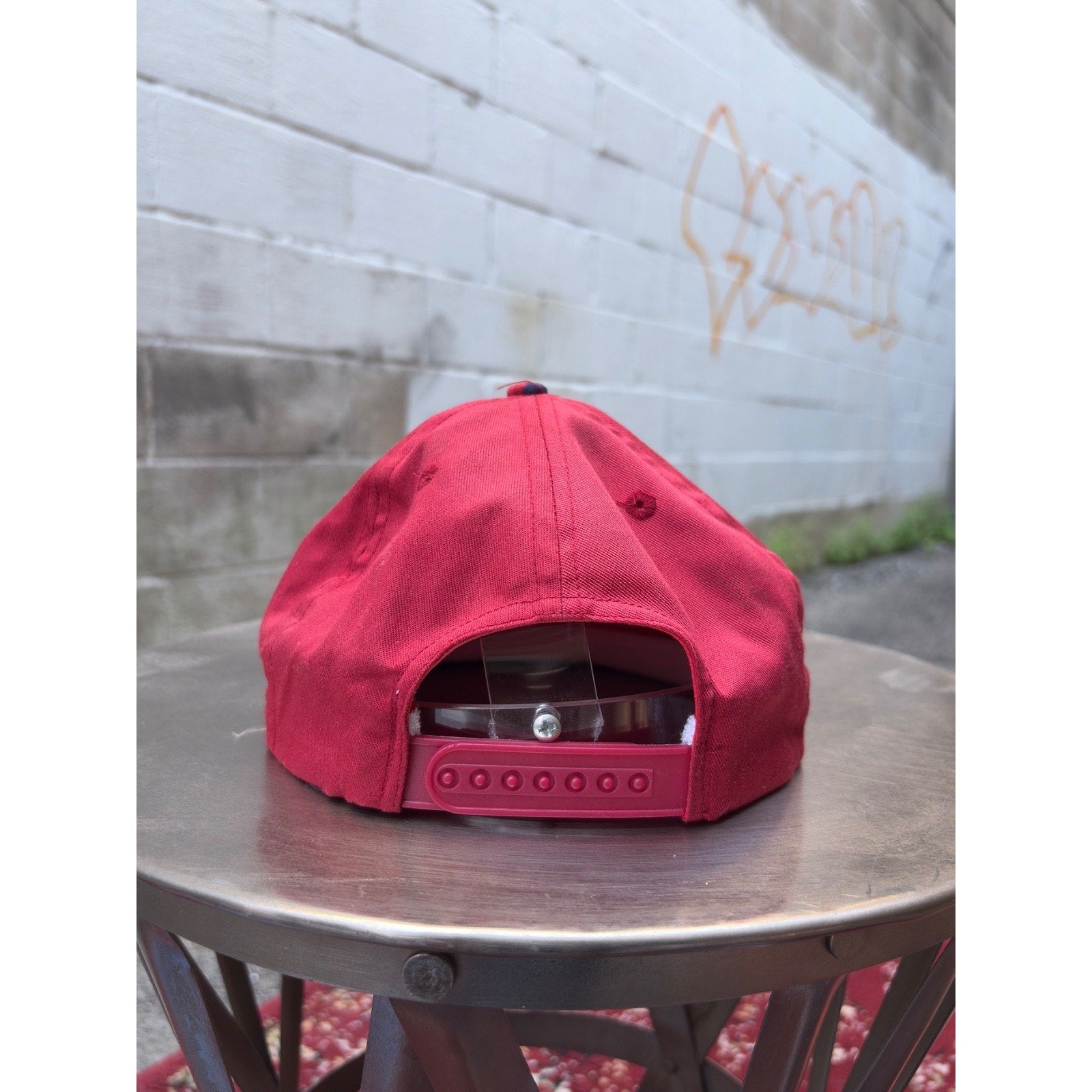 Vintage 90s Boeing Embroidered Spellout Snapback Hat OSFA