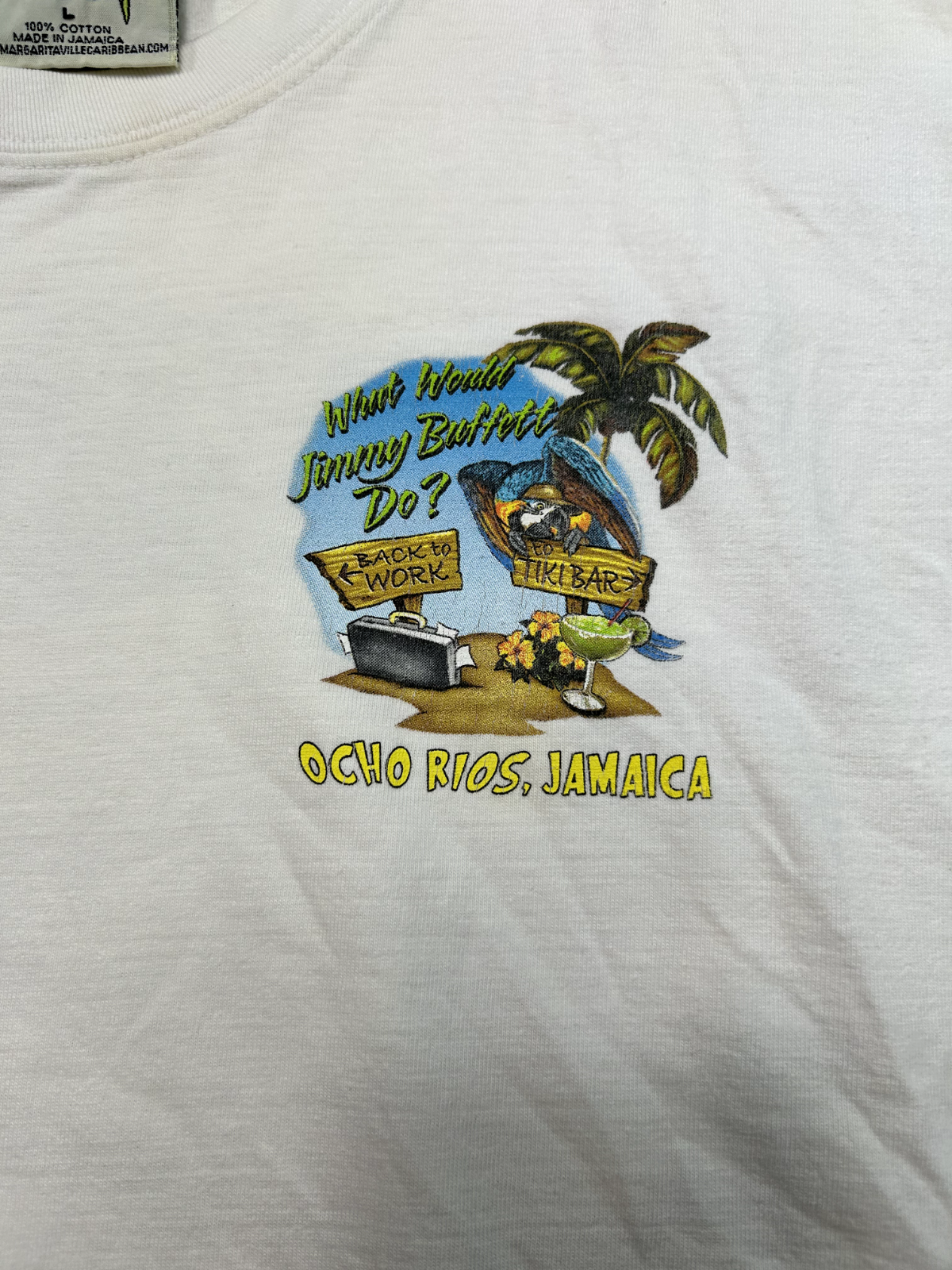 Jimmy Buffet Margaritaville Ocho Rios Destination Graphic T-Shirt Size Large