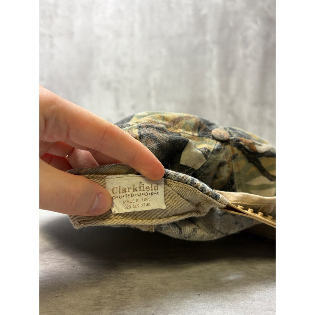 Vintage Blank Tree Camo Hunting Snapback Hat OSFA