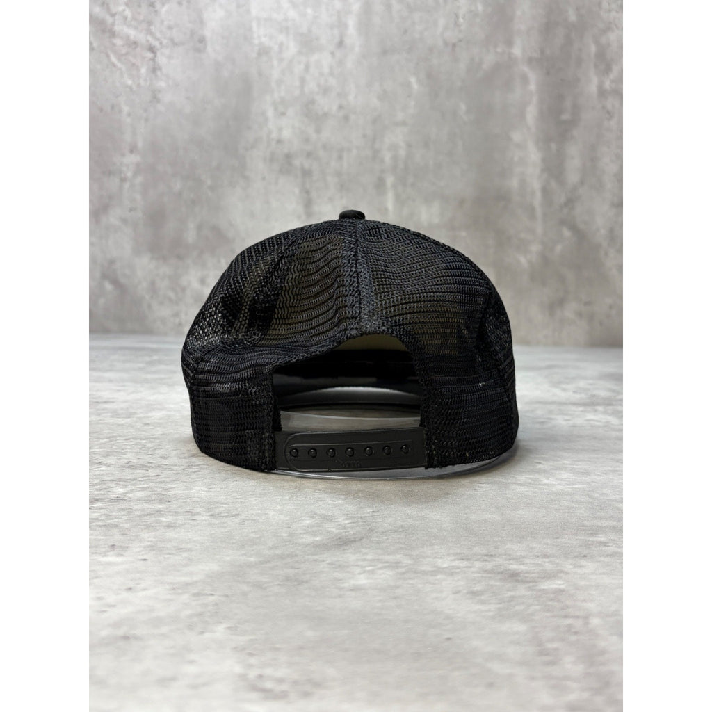 Vintage Vans 66 Blackletter Spellout Trucker Snapback Hat OSFA
