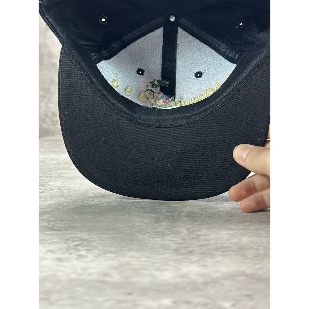 Vintage 1996 Atlanta Olympics Embroidered Logo Snapback Hat OSFA Black