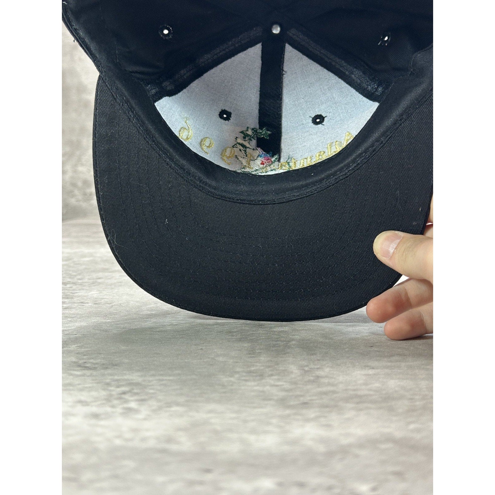 Vintage 1996 Atlanta Olympics Embroidered Logo Snapback Hat OSFA Black