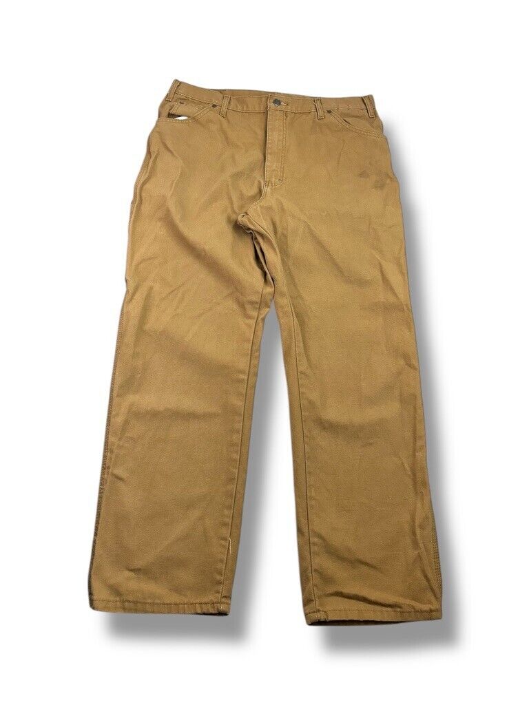 Dickies Canvas Workwear Carpenter Pants Size 36 Tan