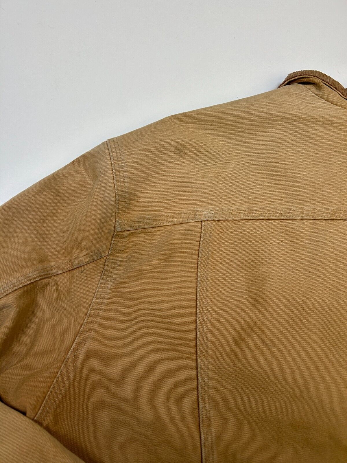 Vintage 90s Carhartt Blanket Lined Canvas Workwear Trucker Jacket Size 2XL J148