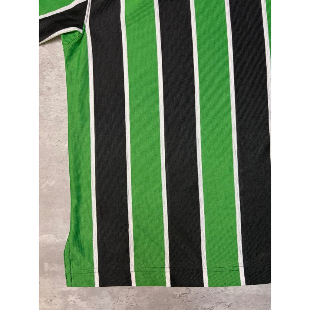 Vintage 90s Nike Embroidered Swoosh Striped Soccer Jersey Size Medium