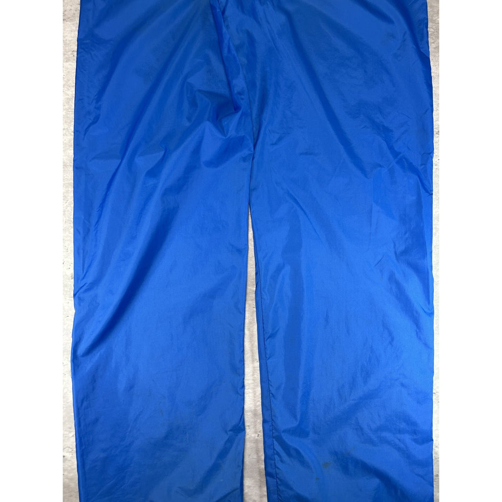 Vintage 80s/90s Brooks Embroidered Spellout Nylon Track Pants Size Large Blue