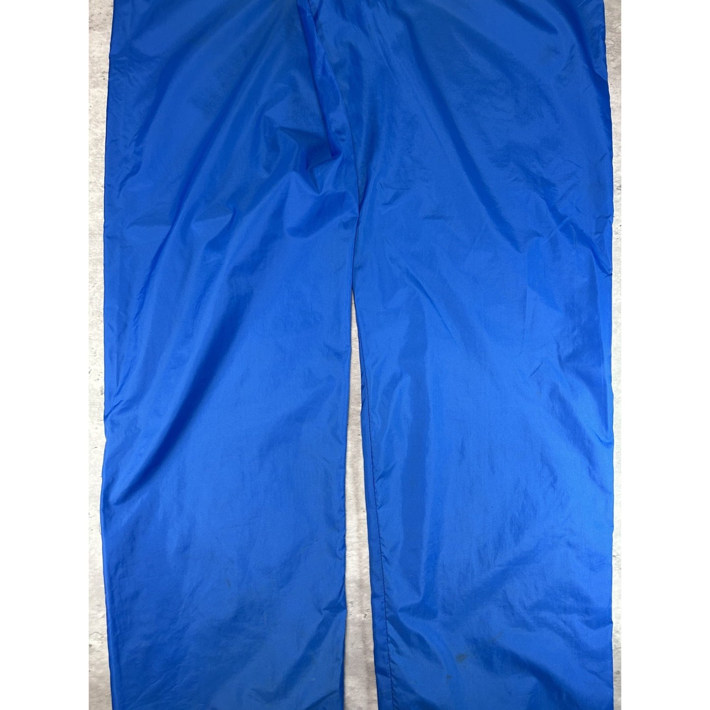 Vintage 80s/90s Brooks Embroidered Spellout Nylon Track Pants Size Large Blue