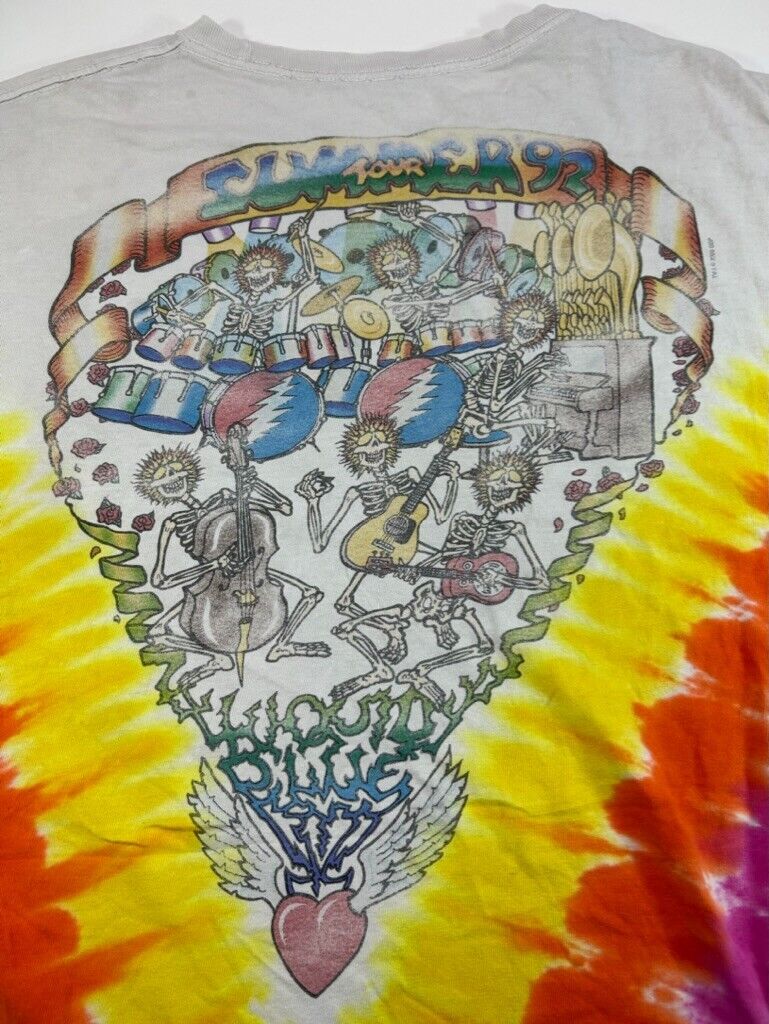 The Grateful Dead Psychedelic Music Summer Tour Tye Dye T-Shirt Size 3XL