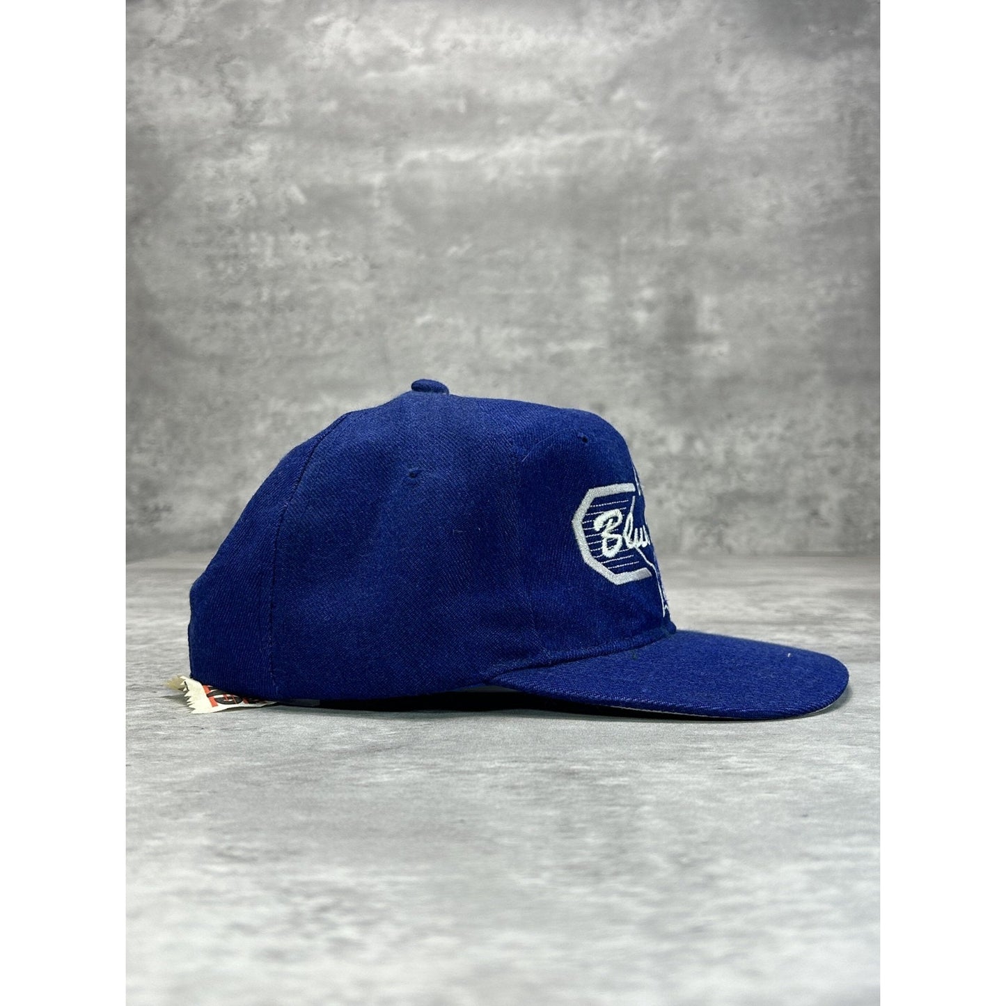 Vintage 90s Duke Blue Devils NCAA Embroidered Spellout Logo Snapback Hat OSFA