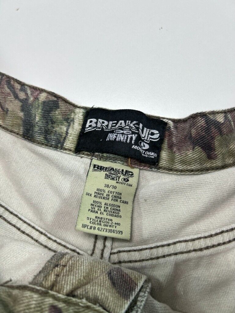 Vintage Mossy Oak Breakup Infinity Tree Camo Double Knee Hunting Pants Size 36