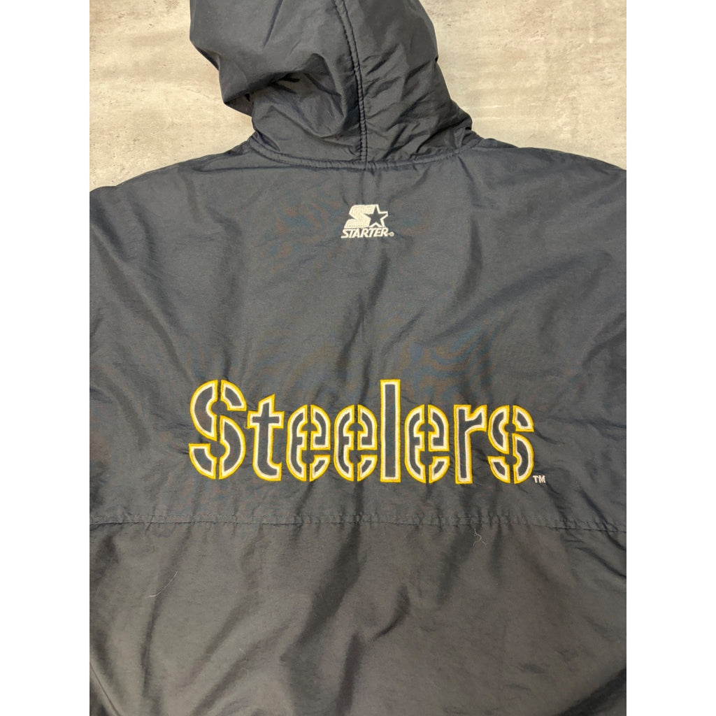 Vintage Pittsburgh Steelers NFL Insulated Starter Bomber Jacket Size