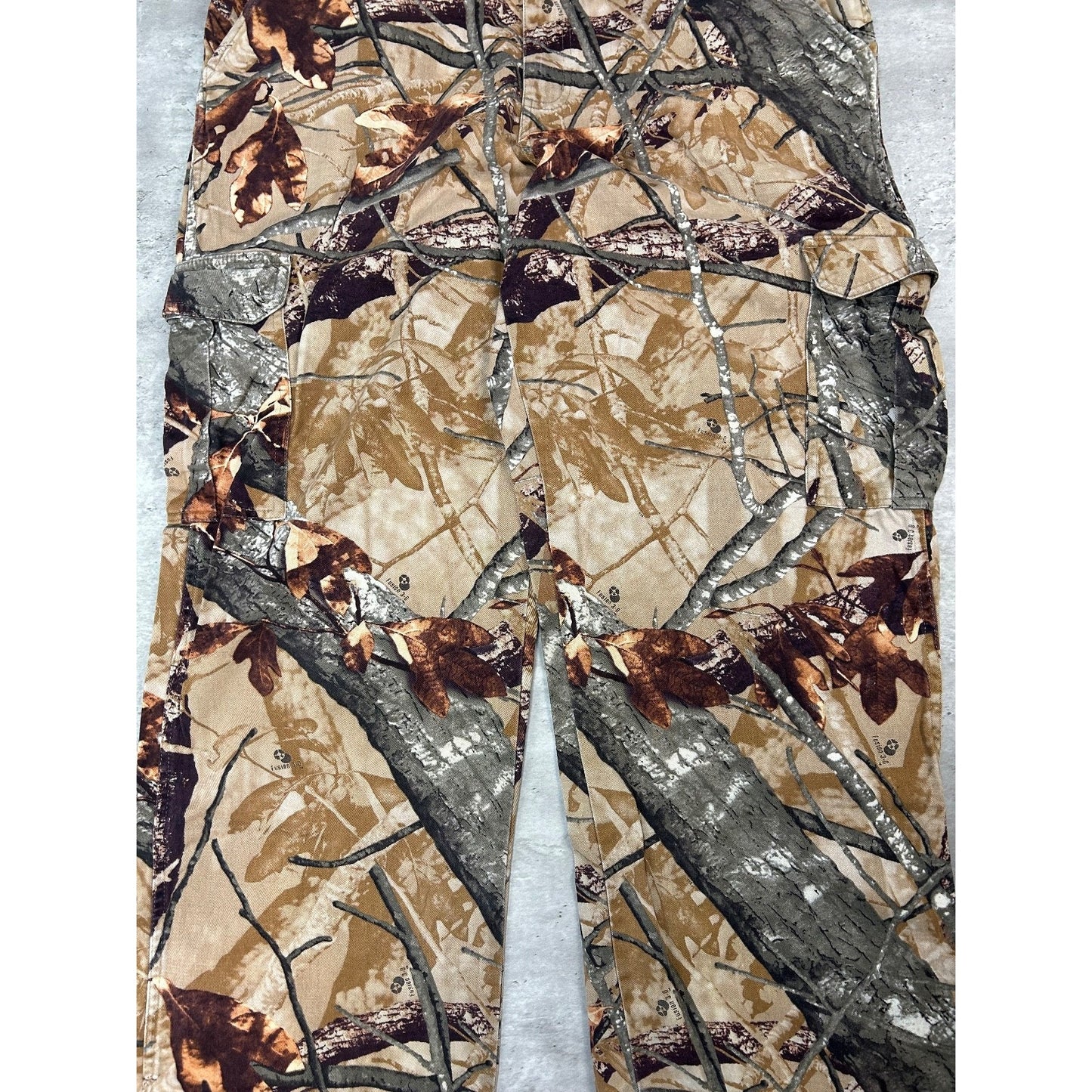 Vintage Fusion 3-D Tree Camo Utility Cargo Hunting Pants Size 38