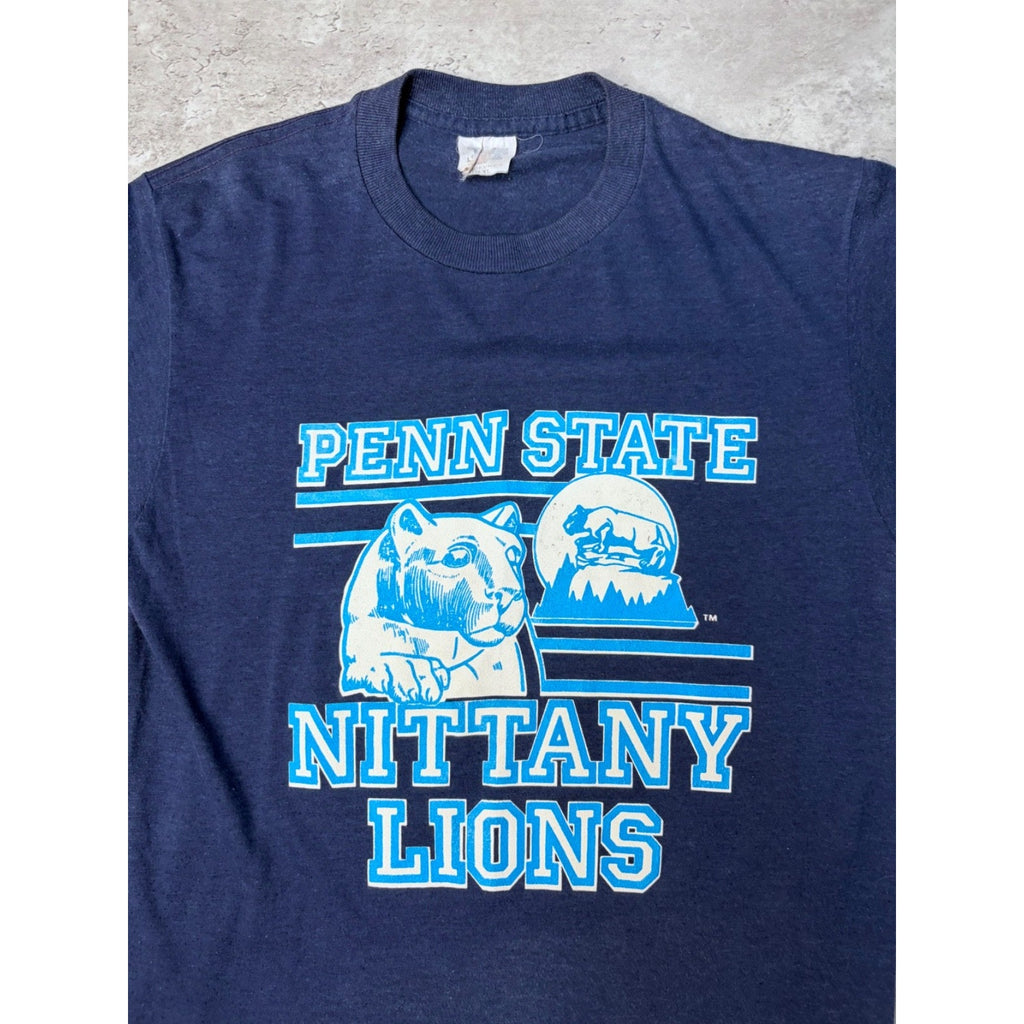 Vintage 80s/90s Penn State Nittany Lions NCAA Spellout T-Shirt Sz XL YOUTH