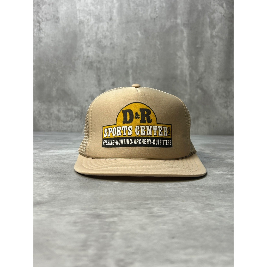 Vintage 90s D&R Sports Center Fishing And Hunting Trucker Snapback Hat OSFA