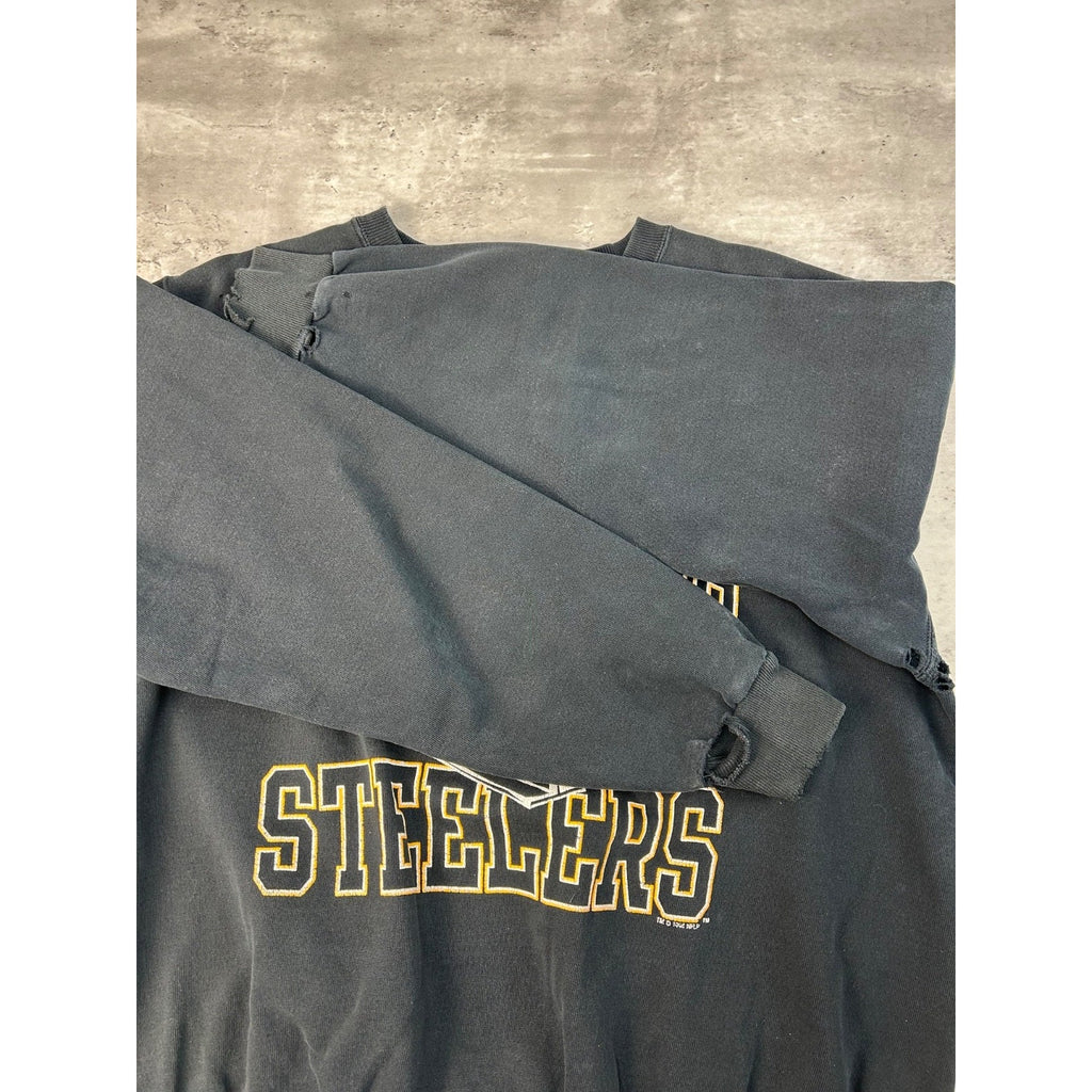 Vintage 1994 Pittsburgh Steelers NFL Graphic Spellout Logo Sweatshirt Size XL