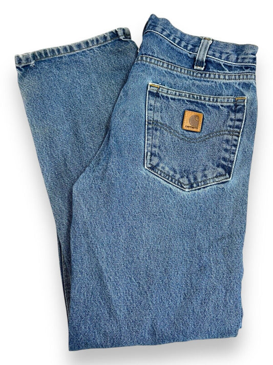 Vintage Carhartt Dark Wash Denim Workwear Pants Size 32W