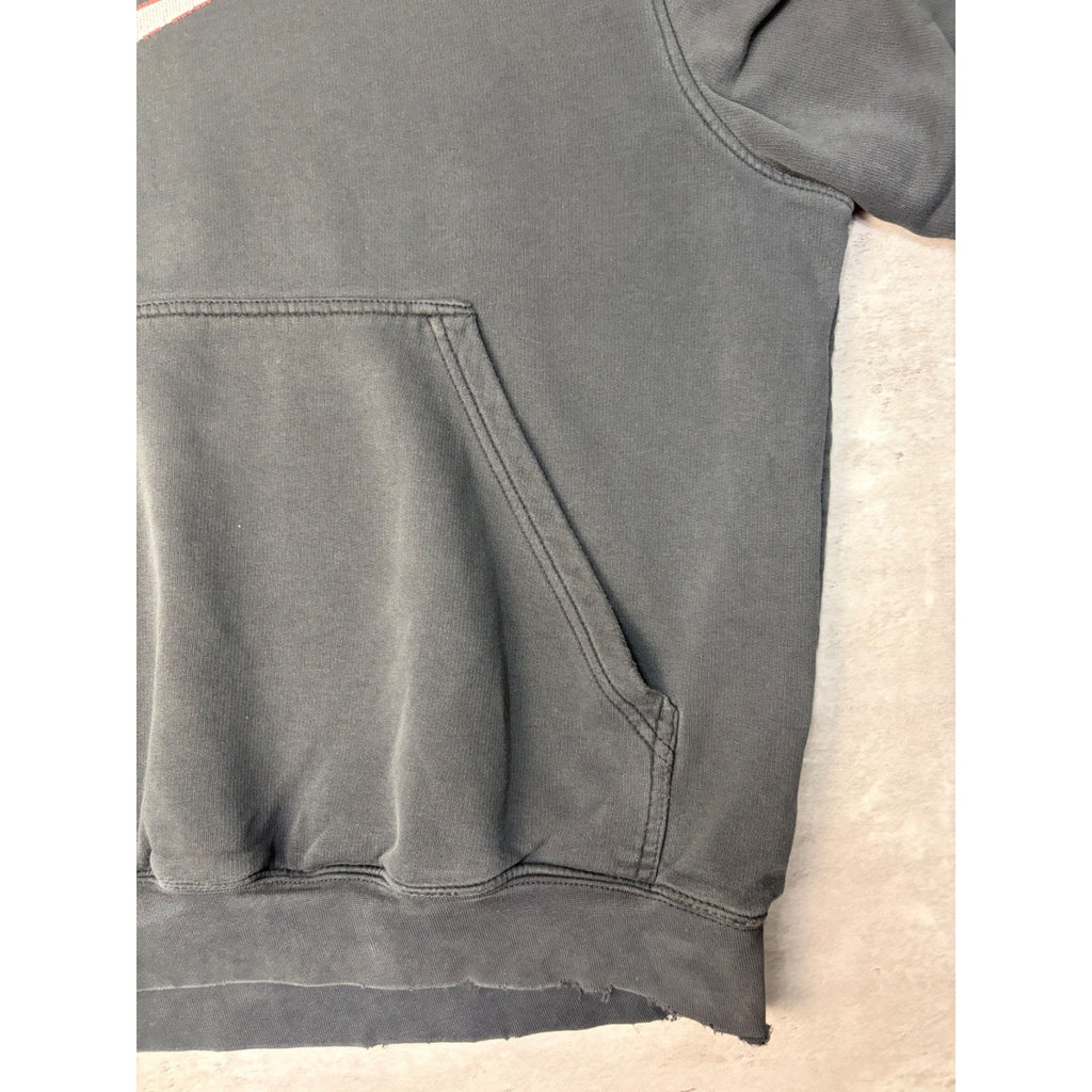 Vintage 2000s Nike Big Swoosh Graphic Hooded Sweatshirt Size Medium