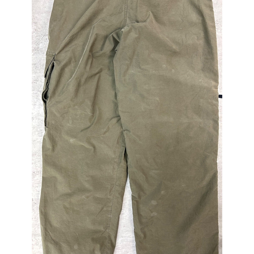 Vintage Y2K Carbon Nylon Utility Cargo Track Pants Size 29