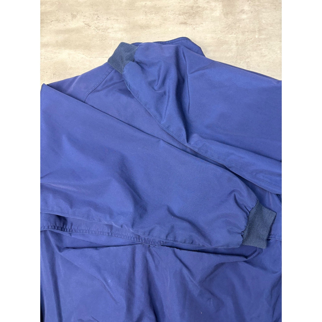 Vintage 90s Eddie Bauer Full Zip Navy Blue Bomber Jacket Size XL