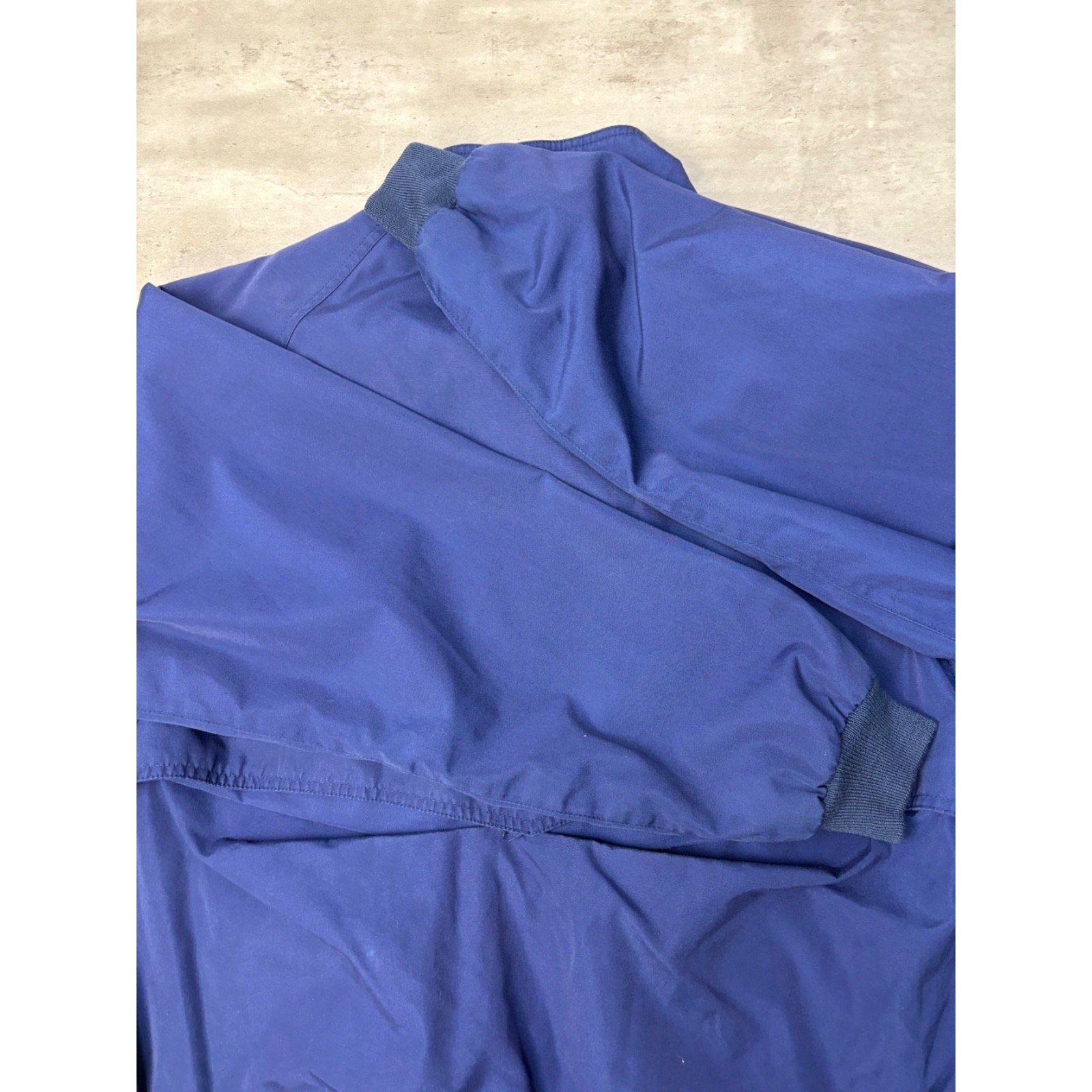 Vintage 90s Eddie Bauer Full Zip Navy Blue Bomber Jacket Size XL
