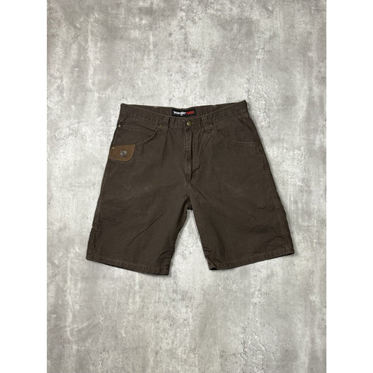 Vintage Wrangler Riggs Ripstop Canvas Workwear Carpenter Shorts Size 34