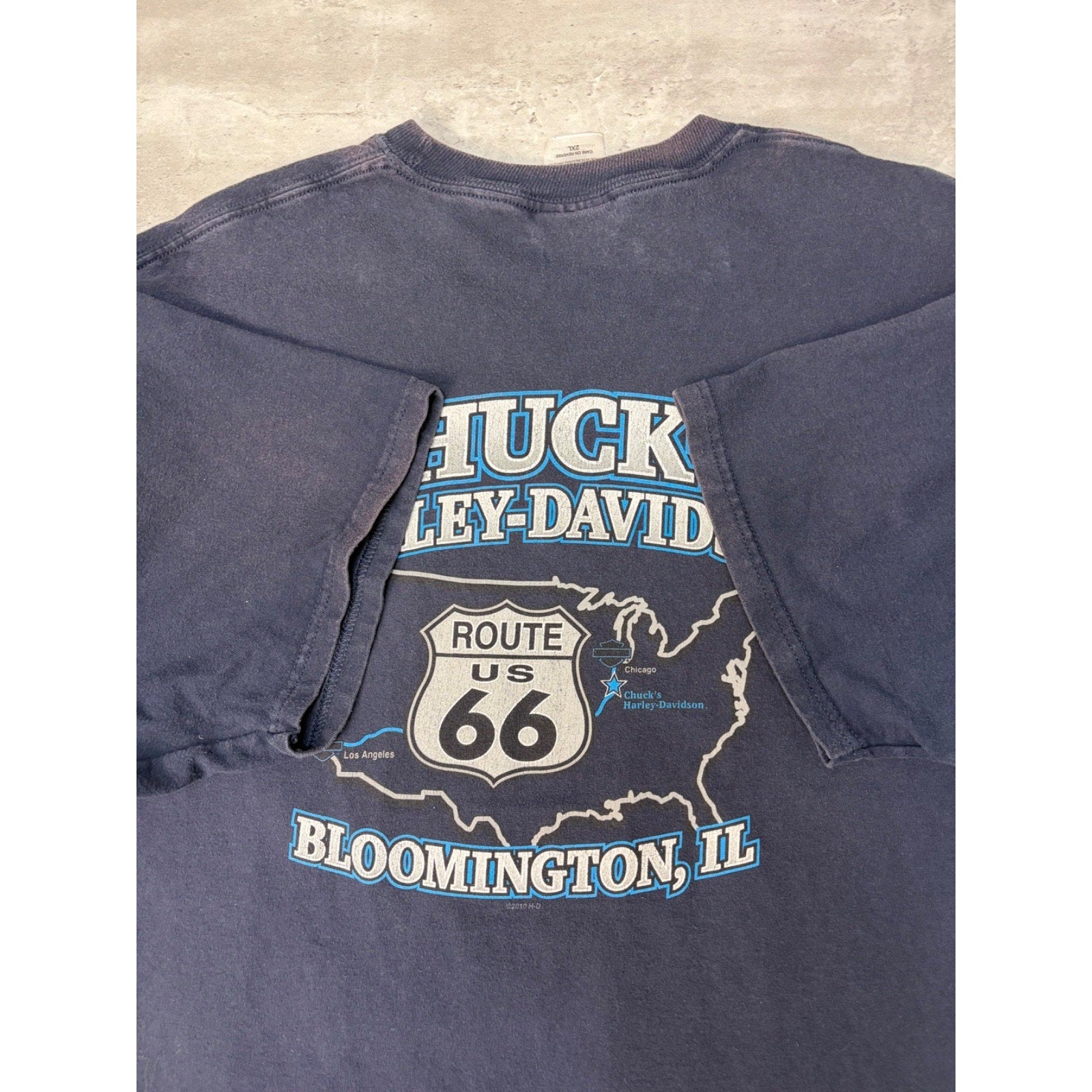Harley Davidson Classic Logo Turn It Up Lightning Graphic T-Shirt Size 2XL