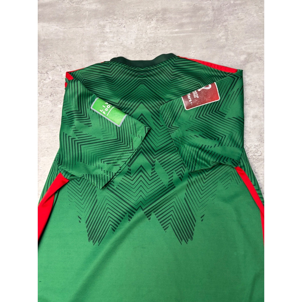 Vintage Mexico Adidas Soccer Green Jersey Size Large