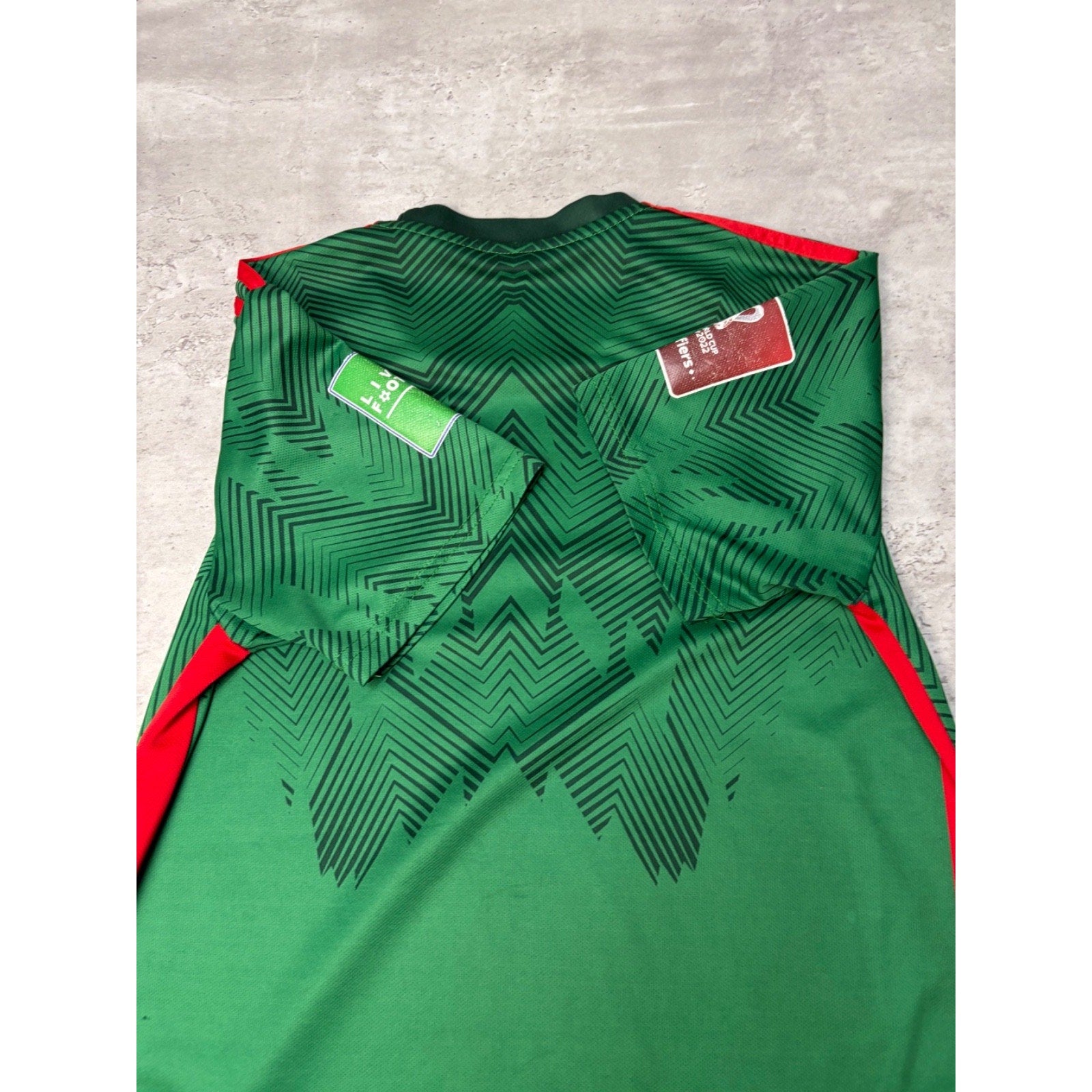 Vintage Mexico Adidas Soccer Green Jersey Size Large