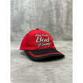 Vintage Budweiser Racing Embroidered Spellout Nascar Strapback Hat OSFA