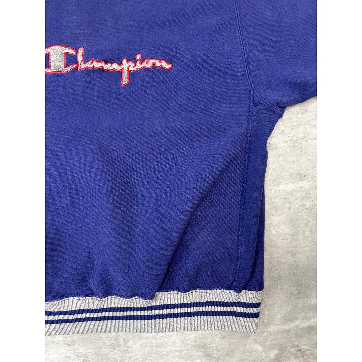 Vintage 90s Champion Embroidered Spellout Reverse Weave Sweatshirt Size Large