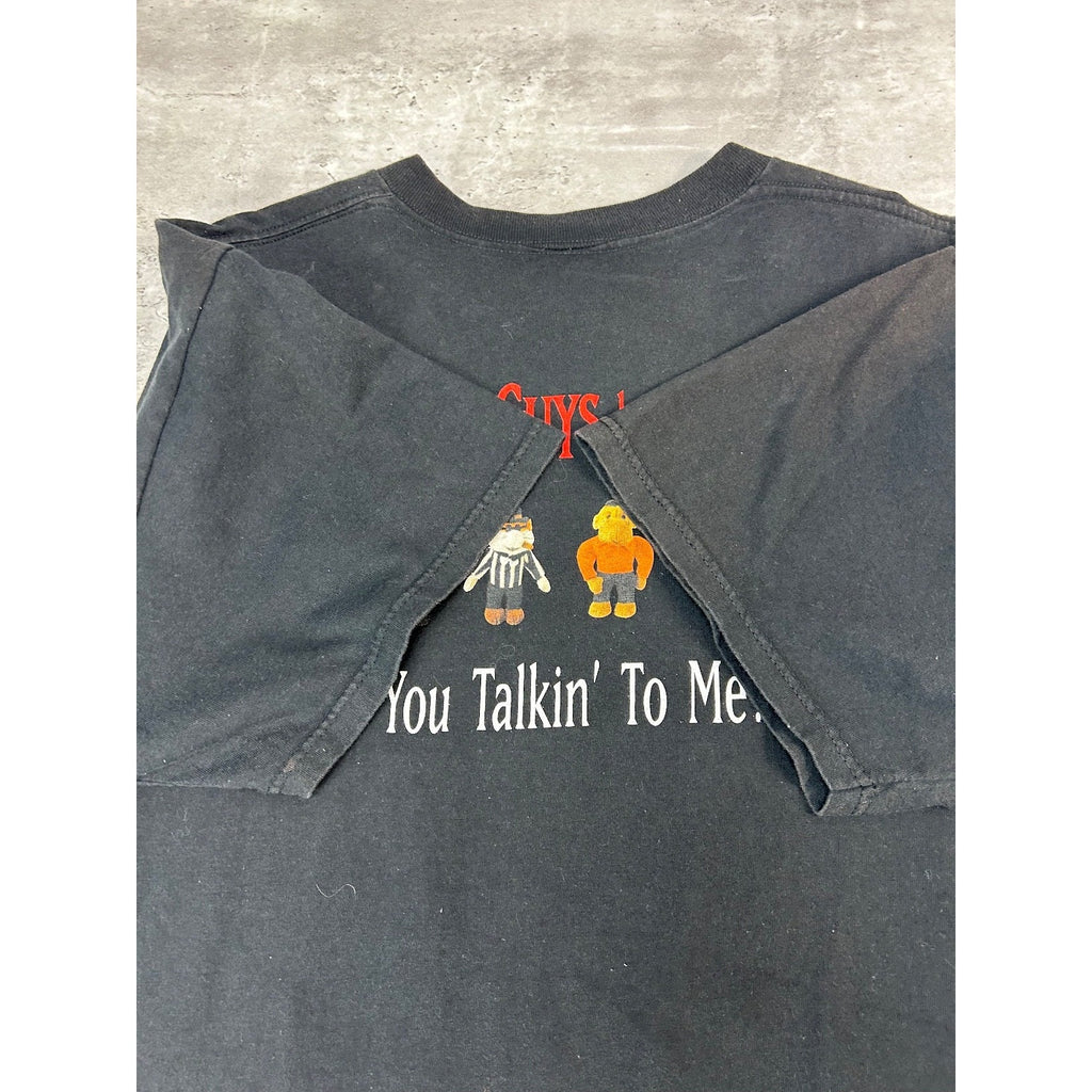 Vintage The Dogfather Parody Comedy Graphic T-Shirt Size XL Black