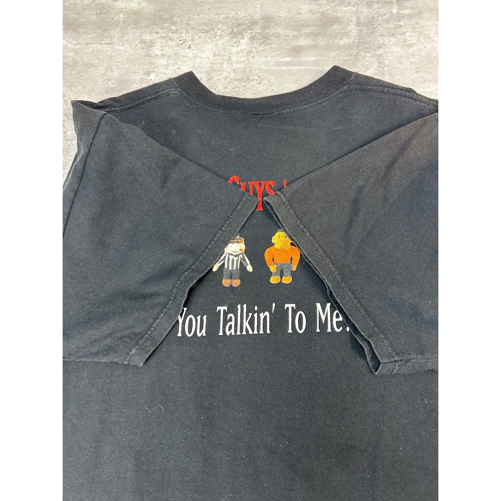 Vintage The Dogfather Parody Comedy Graphic T-Shirt Size XL Black