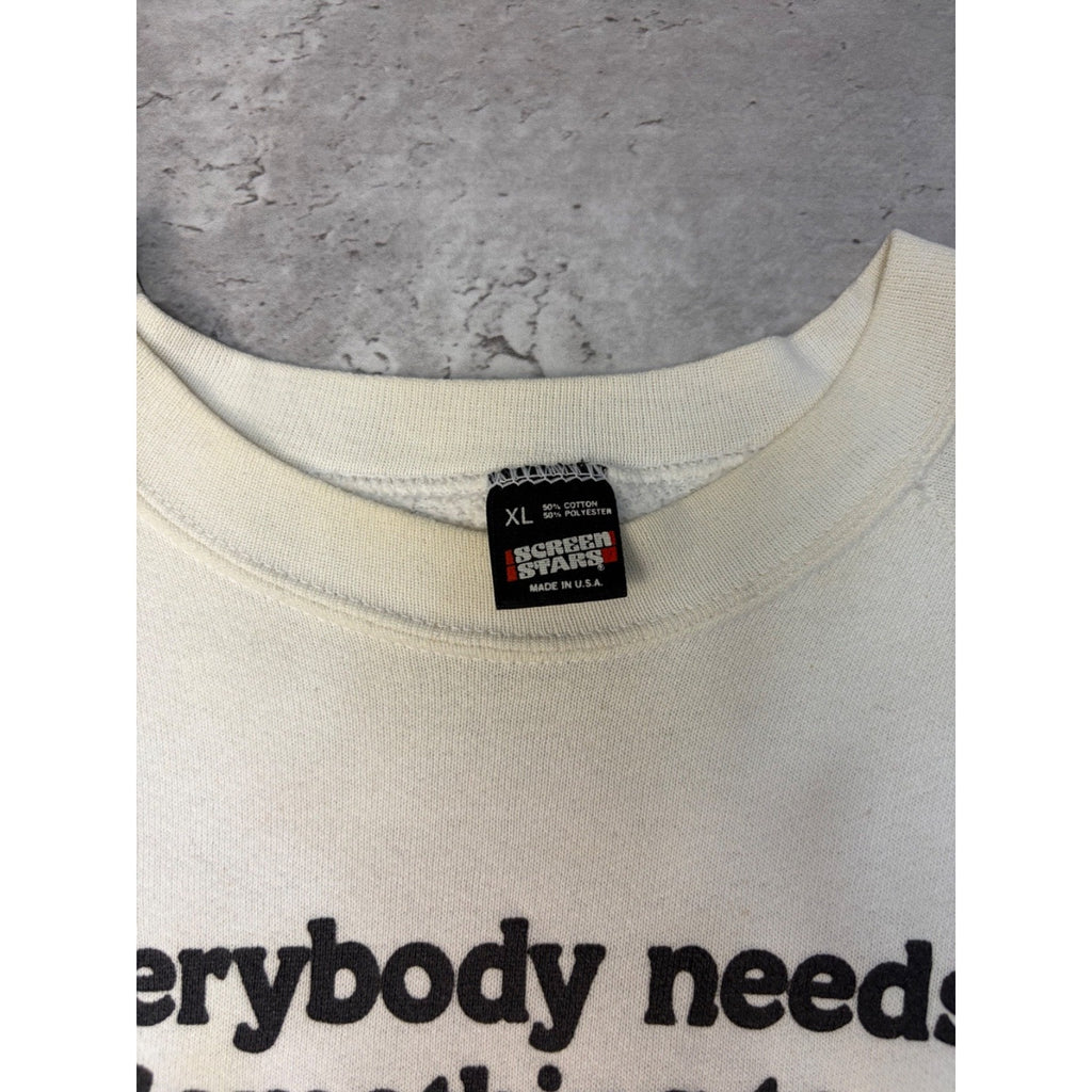 Vintage 80s/90s I Believe Ill Have Another Beer Comedy Slogan Sweatshirt Size XL