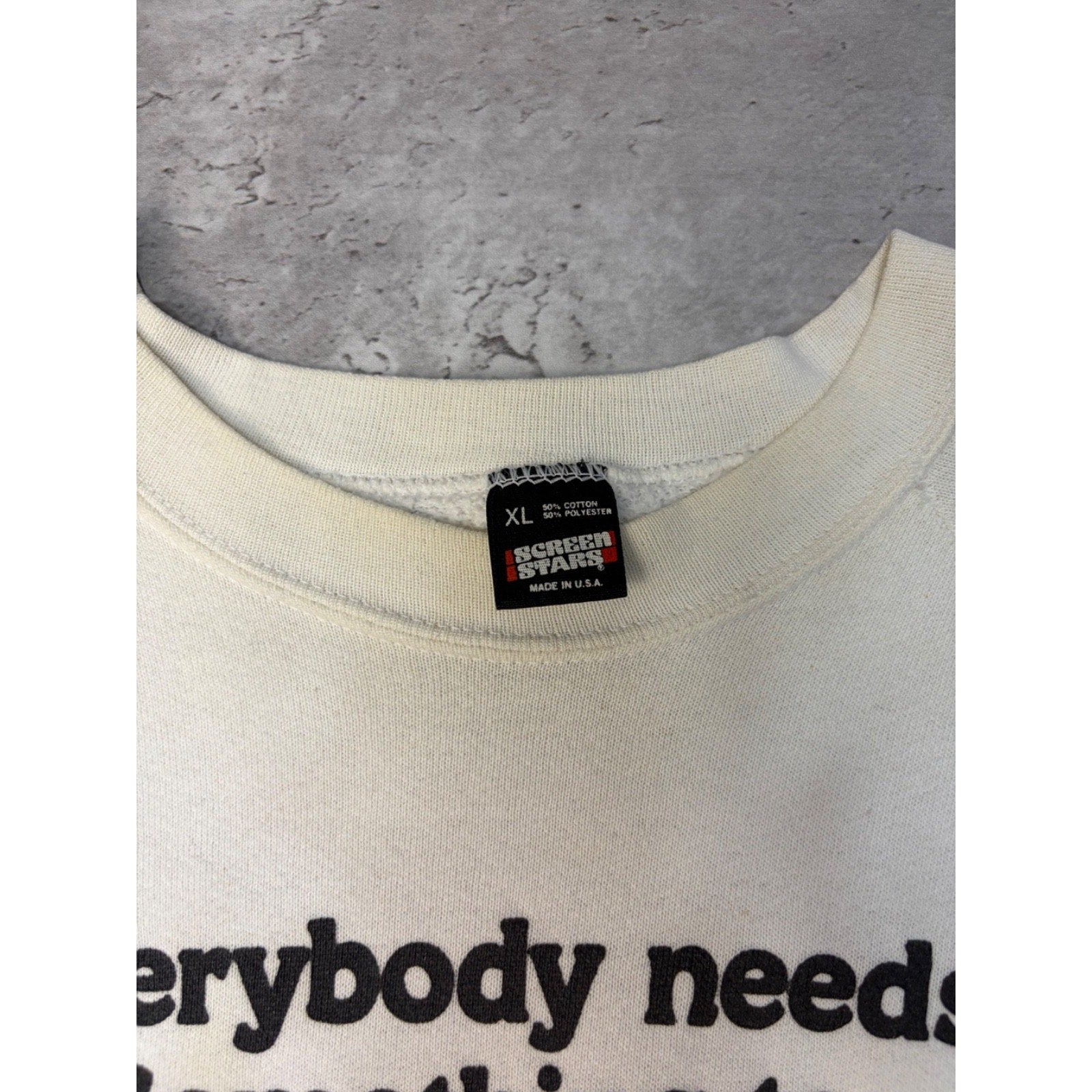 Vintage 80s/90s I Believe Ill Have Another Beer Comedy Slogan Sweatshirt Size XL