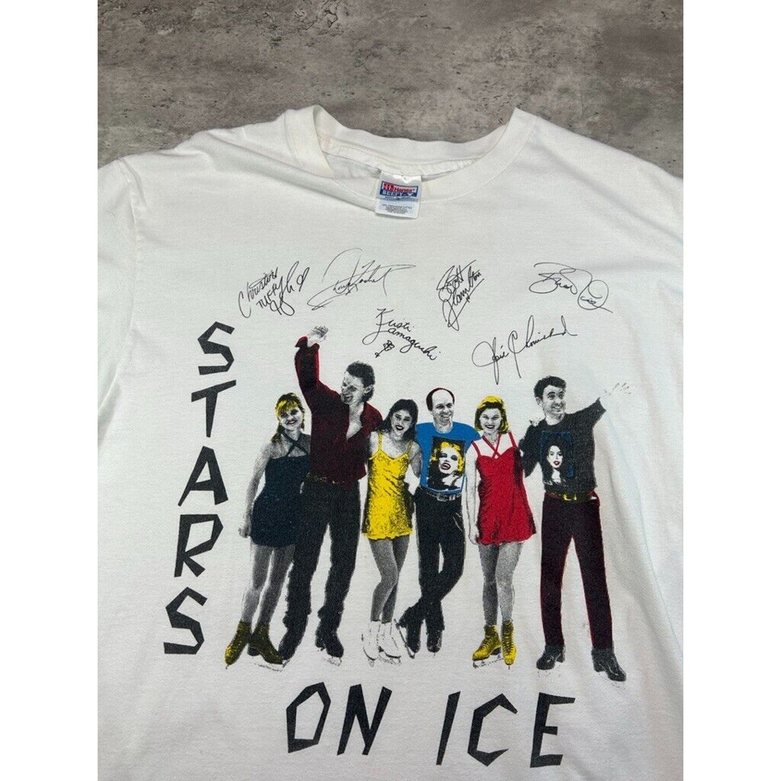 Vintage 90s Stars On Ice Get What You Need Music Graphic T-Shirt Size XL
