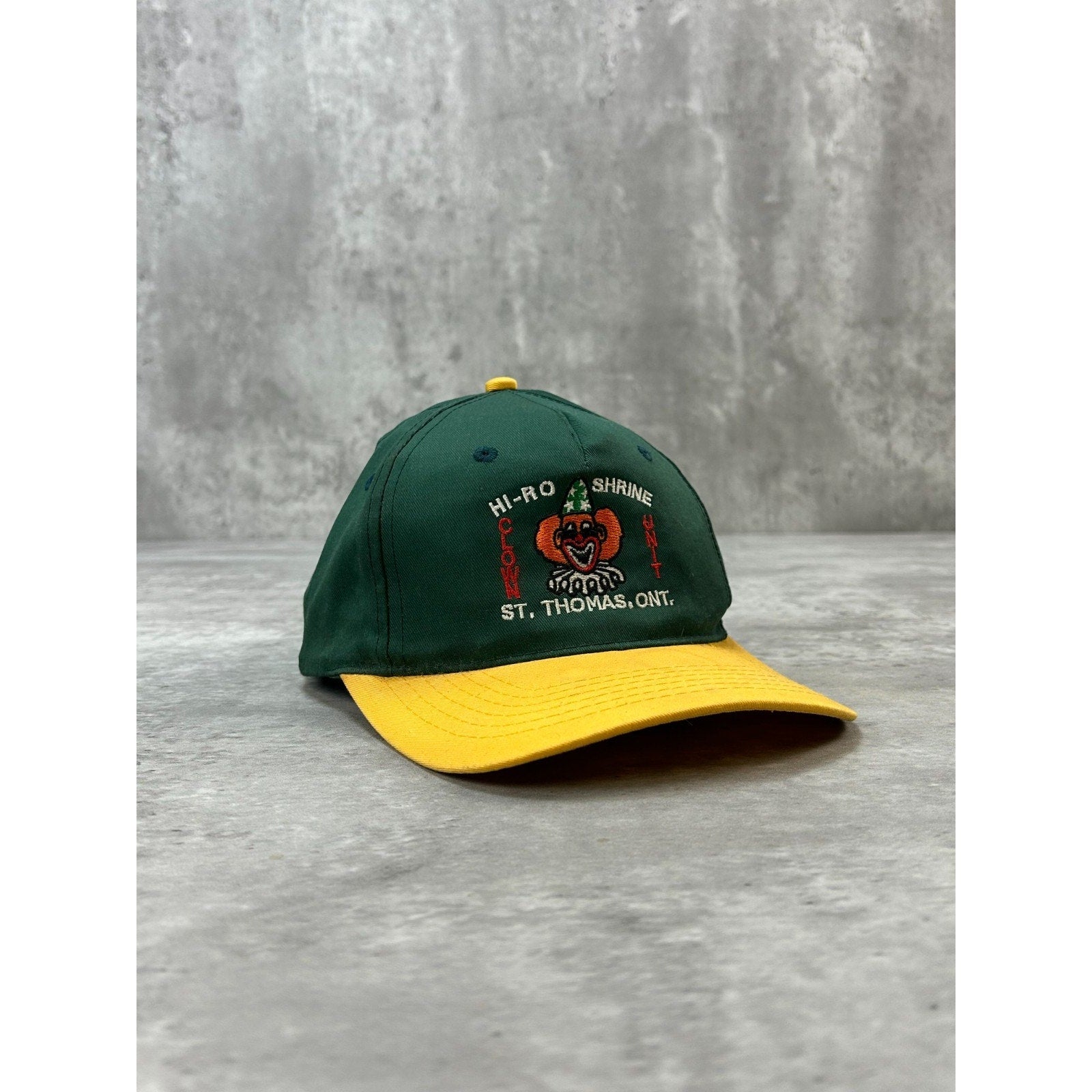 Vintage 90s Hi-Ro Shrine Clown Unit Embroidered Destination Snapback Hat OSFA