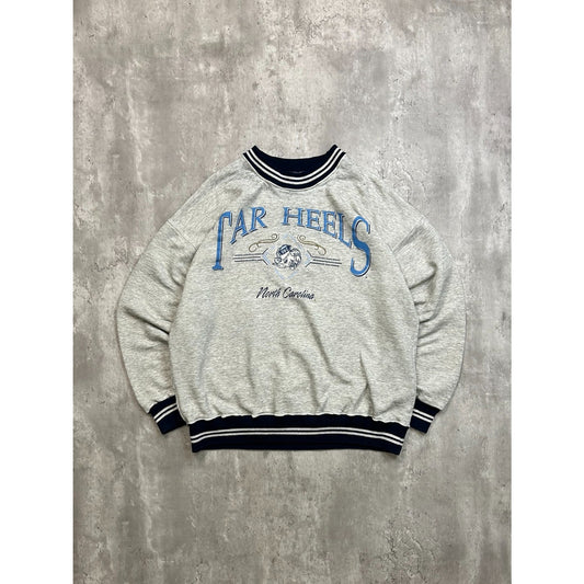 Vintage 90s UNC Tarheels NCAA Logo Spellout Graphic Sweatshirt Size Large