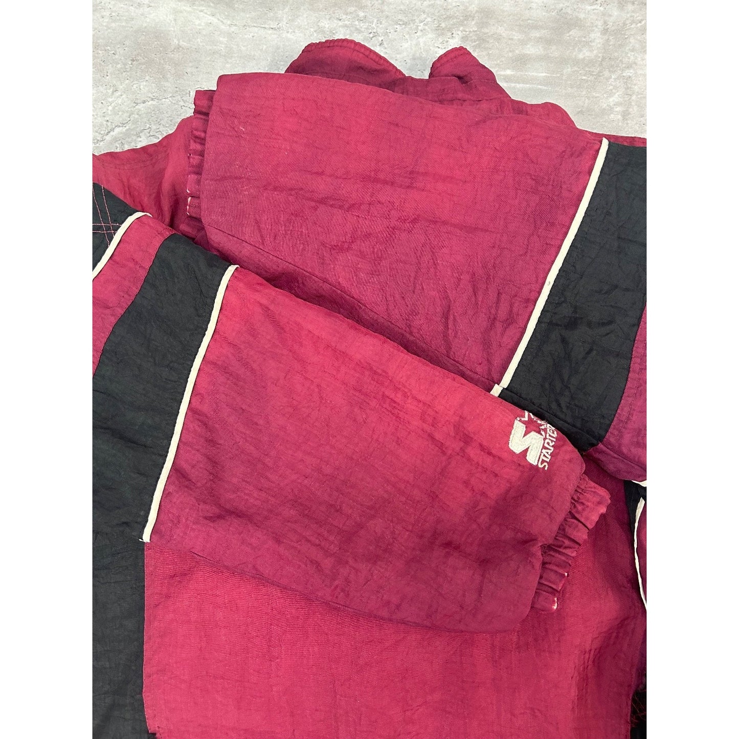 Vintage 90s Minnesota Gophers NCAA Insulated 1/2 Zip Starter Jacket Size Large