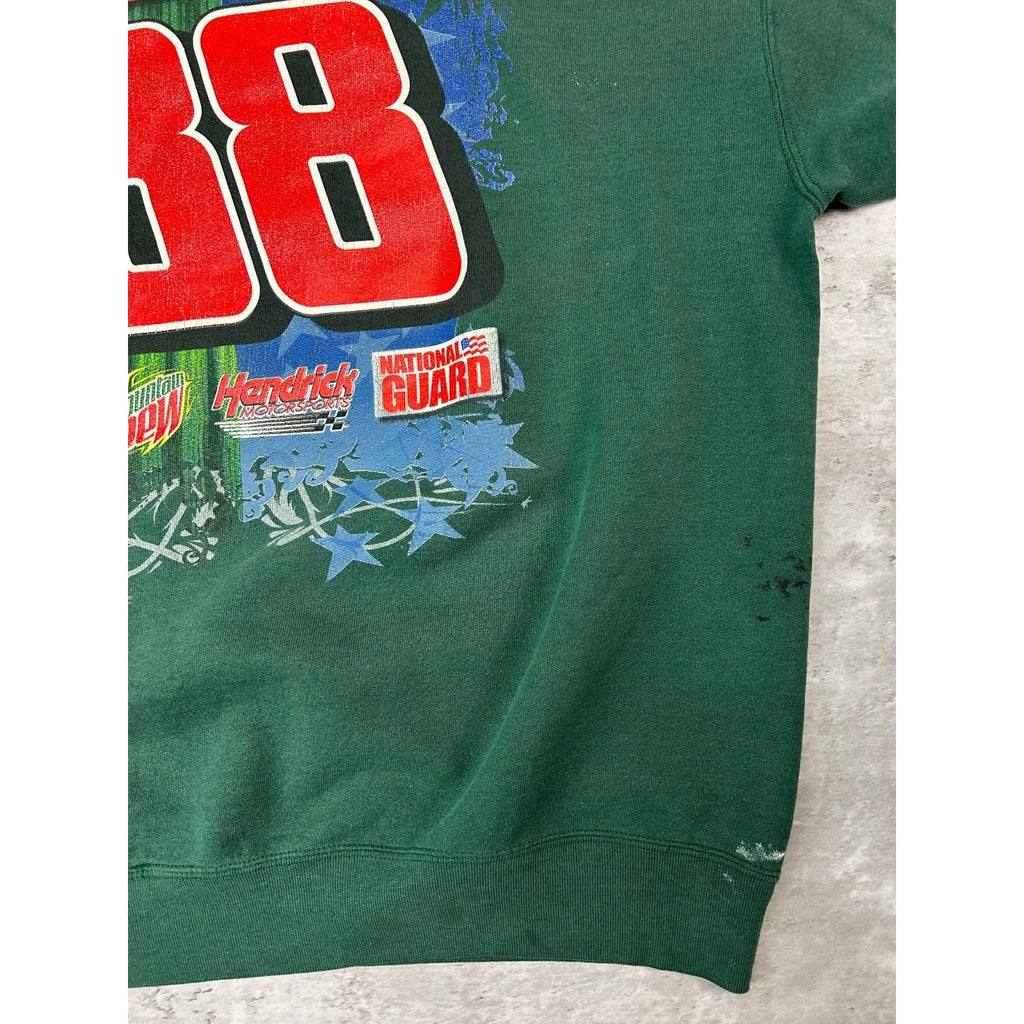 Vintage Dale Earnhardt Jr. #88 Nascar Racing Graphic Sweatshirt Size XL