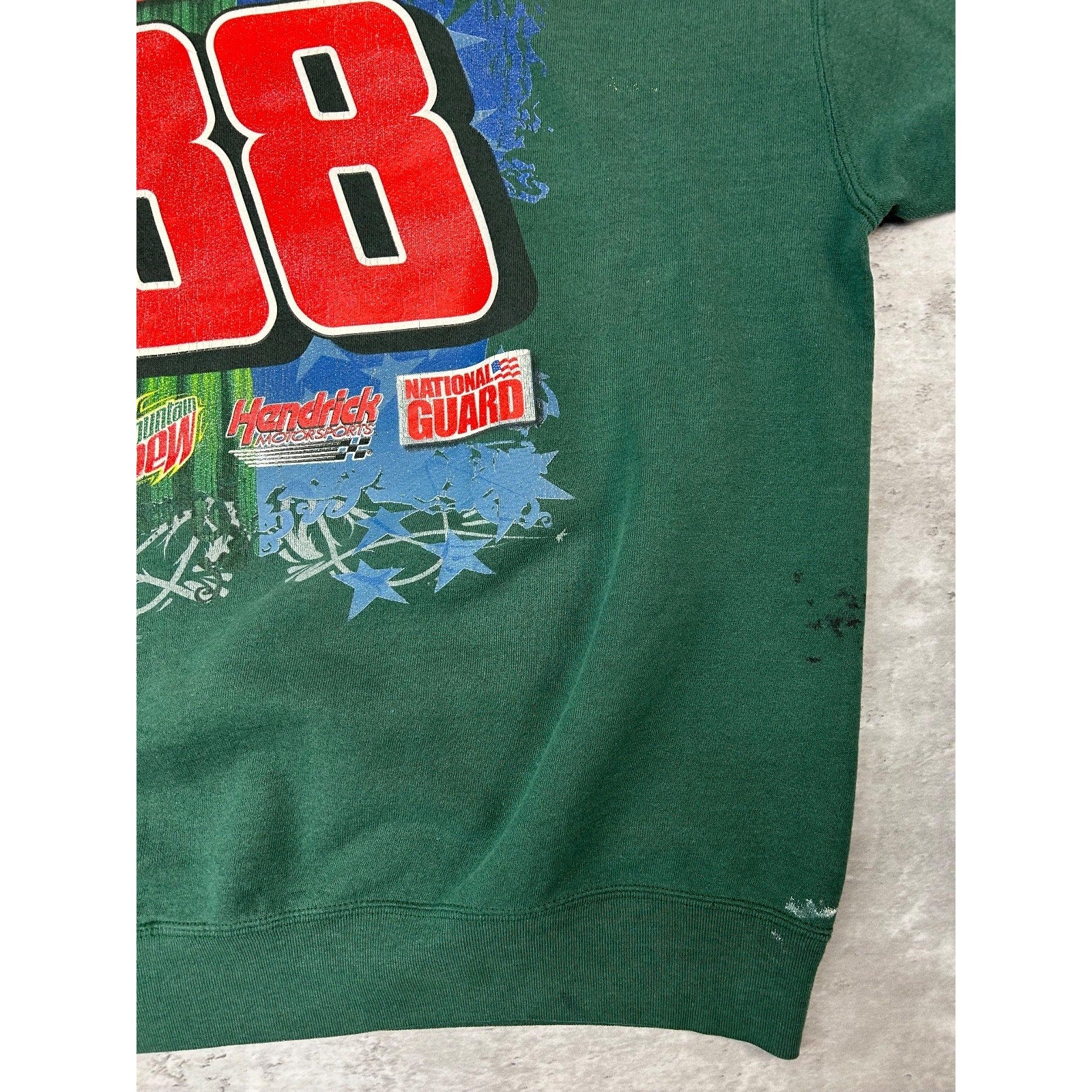 Vintage Dale Earnhardt Jr. #88 Nascar Racing Graphic Sweatshirt Size XL